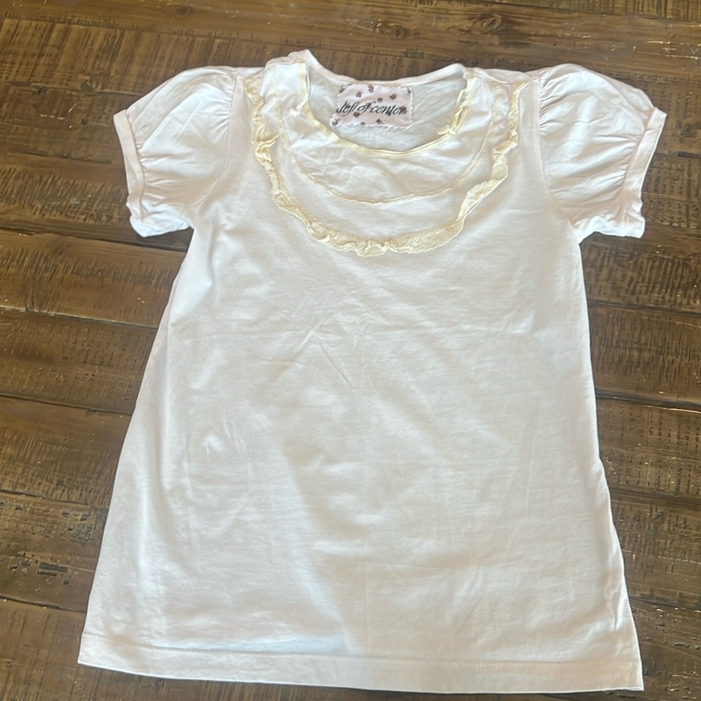 Left of Center white t-shirt